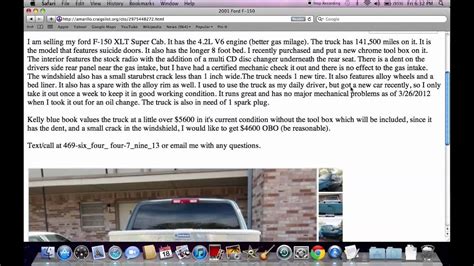 Low Mileage 2003 Dodge Ram. . Amarillo craigslist cars and trucks by owner